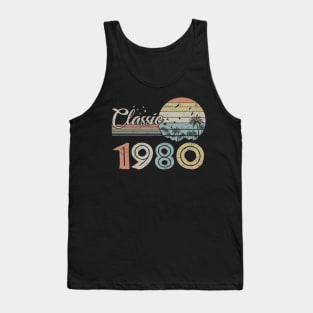 Vintage 1980 Design 40 Years Old 40th birthday Tank Top